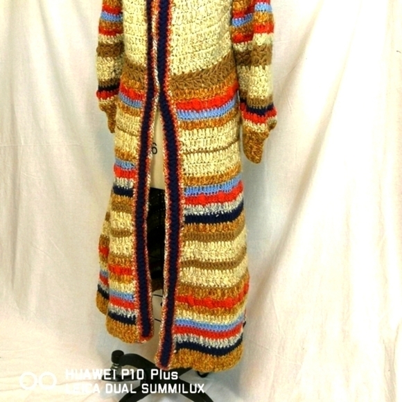Vintage Marni Striped Crochet Cashmere Cardigan Coat - Picture 14 of 16